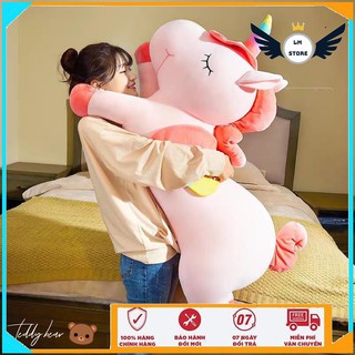 [ Flash Sale ] Gấu Bông, Gối Ôm Unicorn Ngựa 1 Sừng Vải Co Dãn 4 Chiều Siêu Mềm Mịn Hàng Cao Cấp