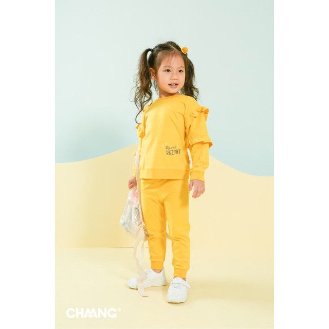 Bộ nỉ dài tay bé gái