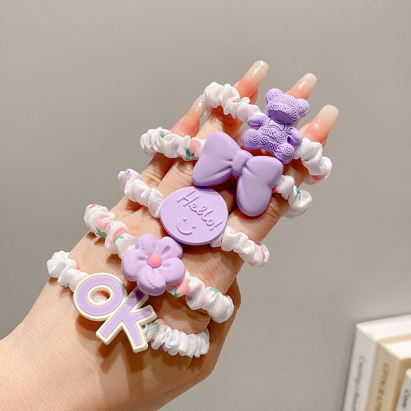 Băng Đô Cao Su Co Giãn Hình Bông Hoa Nhiều Màu Sắc Dễ Thương Thời Trang 2022