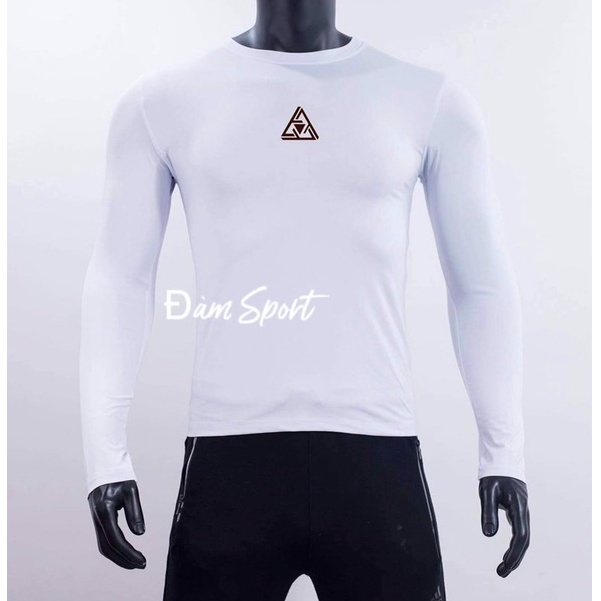 Áo thun nam dài tay cao cấp co giãn 4 chiều, Áo thể thao giữ nhiệt Đàm Sport