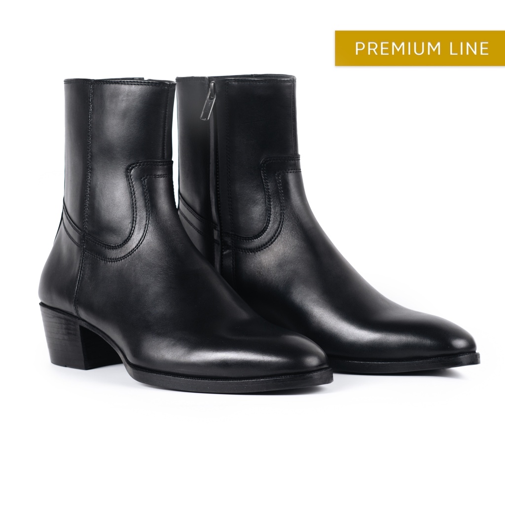 Giày Tây Cao Cấp GIBSON ZIP BOOTS - DO02 - Da Bò Ý Lót Trong Da Bò Mộc - Thương hiệu Be Classy