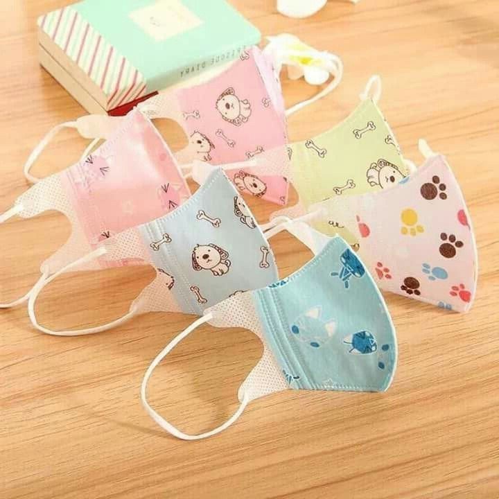 khẩu trang em bé, set 5 khẩu trang kháng khuẩn cho bé