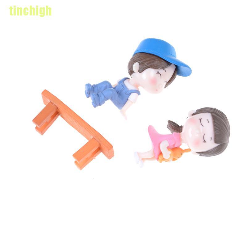 Set 3 Mô Hình Cặp Đôi Mini Trang Trí Tiểu Cảnh / Nhà Búp Bê