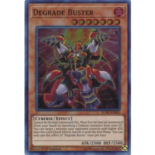 Thẻ bài Yugioh - TCG - Degrade Buster / FLOD-EN005'