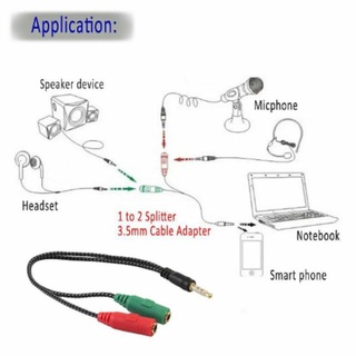 Jack Chia Gộp Audio Micro Mã vàng 2 đầu.