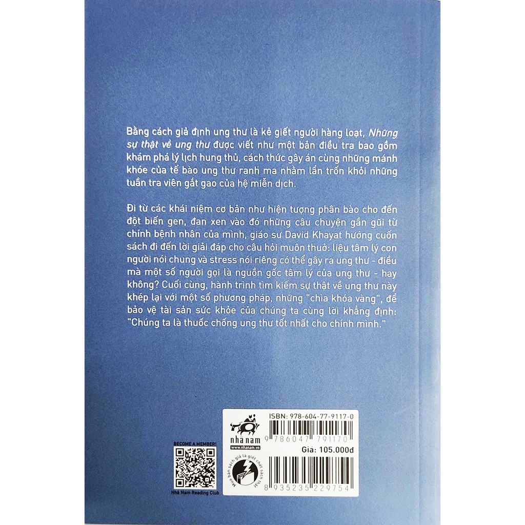 Sách - Những Sự Thật Về Ung Thư - Hiểu thêm để bớt âu lo