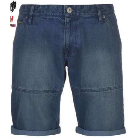 Quần short Jeans PIERRE Cardin Tapered mens cao cấp (Bright Blue)