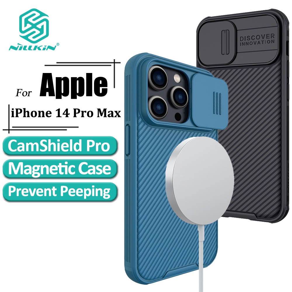 Ốp điện thoại Nillkin bằng TPU + PC chống sốc có nắp trượt bảo vệ camera thích hợp cho iPhone 14 Pro Max