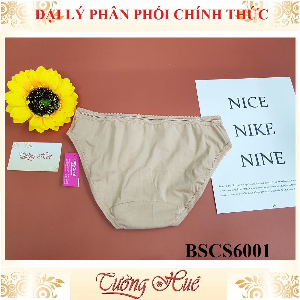 Quần lót nữ Bon Bon BSCS 6001 cotton trơn lưng cao vừa.