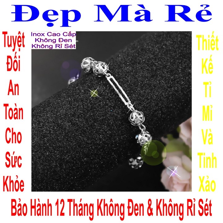 Lắc đeo chân màu vàng cho bé gái trái châu xinh xắn - An toàn cho trẻ - Cam kết 1 đổi 1 nếu hoen , gỉ sét