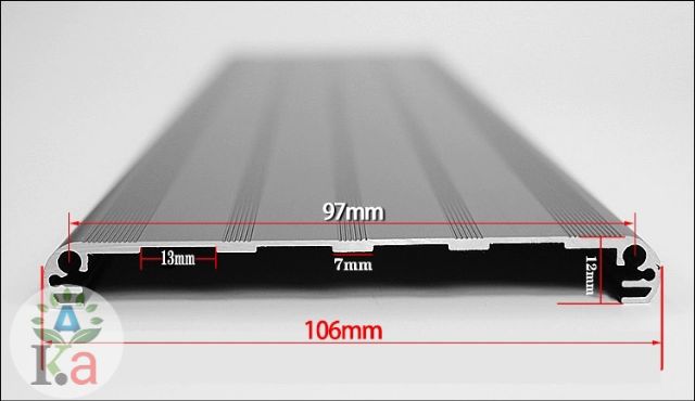 Máng nhôm W106, chế đèn thủy sinh, giá tốt nhất thị trường!