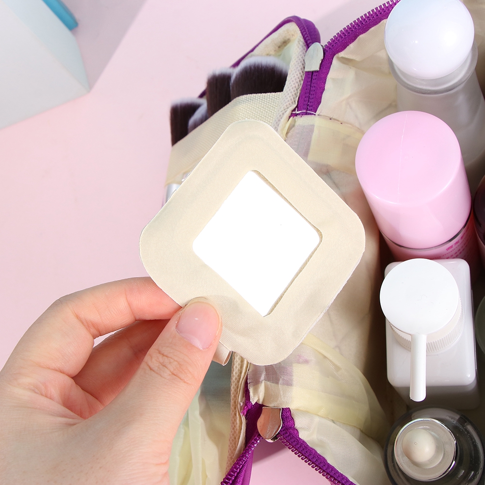 Hộp Đựng Mỹ Phẩm Hình Oval Bằng Vải Họa Tiết Kim Cương Chống Thấm Nước