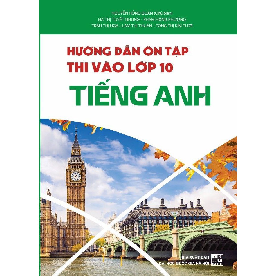 [Mã BMBAU50 giảm 50K đơn 150K] Sách HƯỚNG DẪN ÔN TẬP THI VÀO LỚP 10 TIẾNG ANH