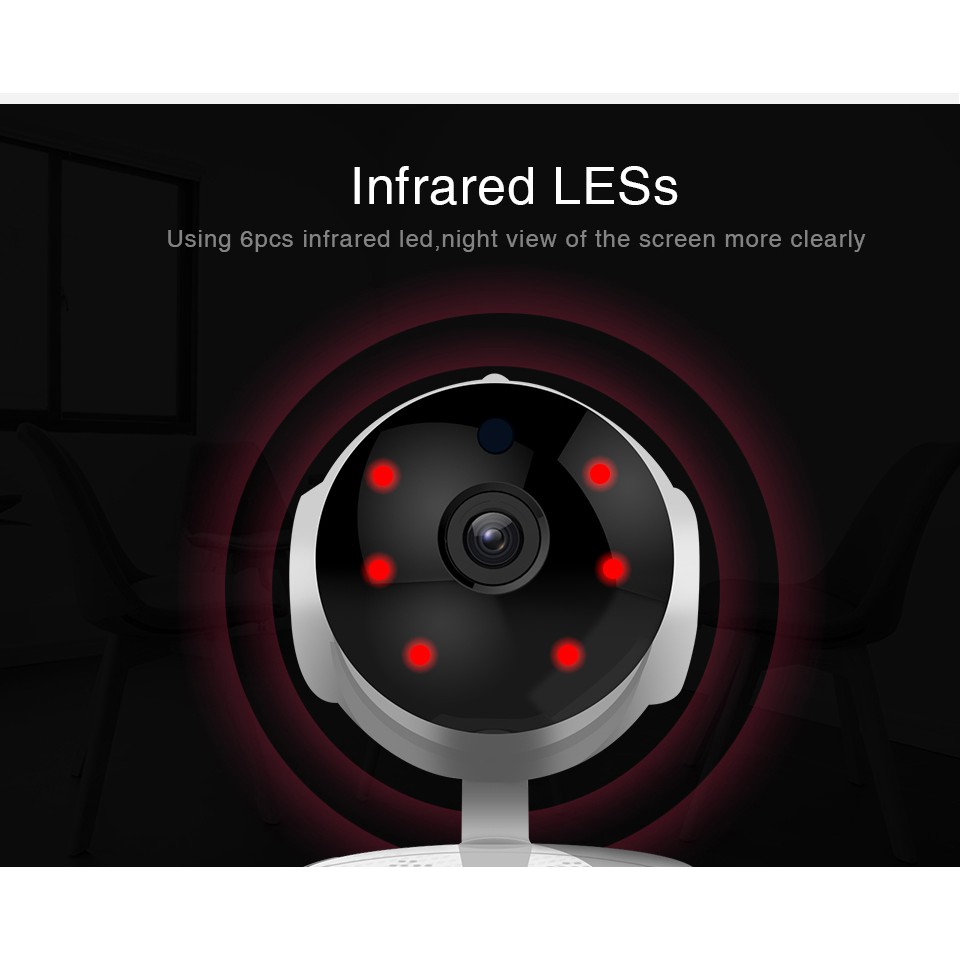 Camera IP WiFi giám sát qua mạng không anten V380+ Tặng thẻ 16GB