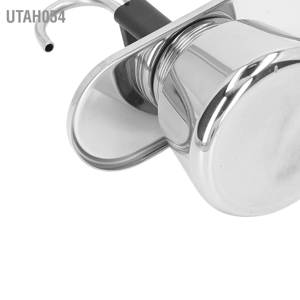 [Hàng Sẵn] Ấm Pha Cafe Moka Pot 100ml Ống kép bằng thép không gỉ【Utah054】