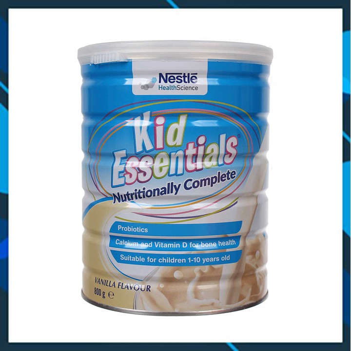 Sữa Kid Essentials Nestle - 800g dành cho bé trên 12 tháng, giúp bé lười ăn, kén ăn, chậm lớn lên cân nhanh chóng.