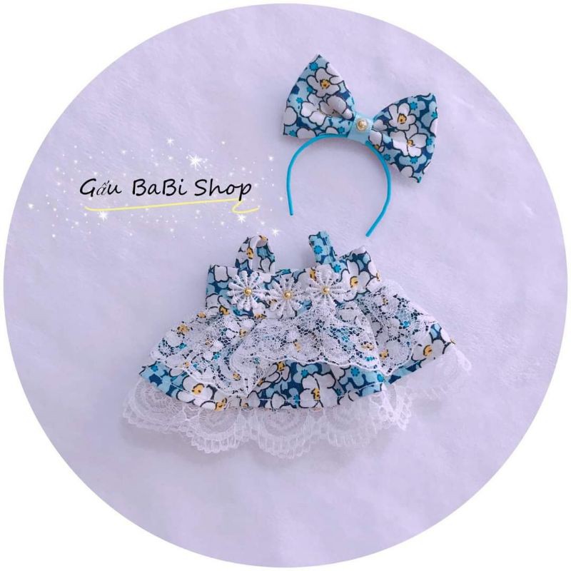 Đầm búp bê size 1/8bjd, bru,baboliy,5inch,ob11, ddf, 1/6blythe, babies, xinji, animator
