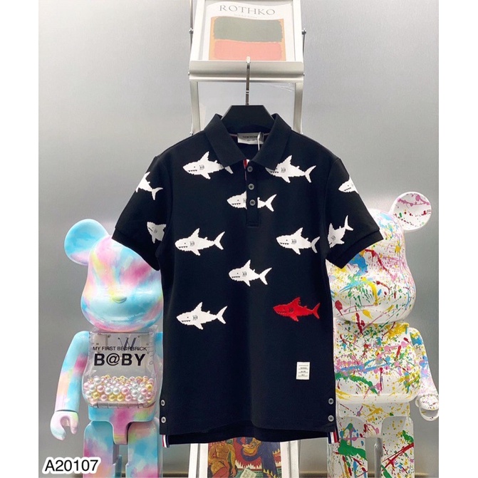 Áo Polo Nam Thom Cá Siêu Hot - Áo Polo Nam Thom Browne Cao Cấp