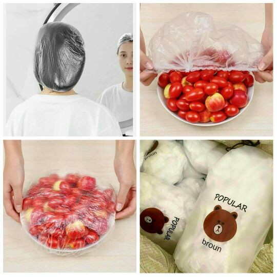 Màng Bọc Thực Phẩm Gấu Co Giãn Siêu Dai /Túi bọc thực phẩm Có Chun Hình Túi Gấu An Toàn Vệ Sinh