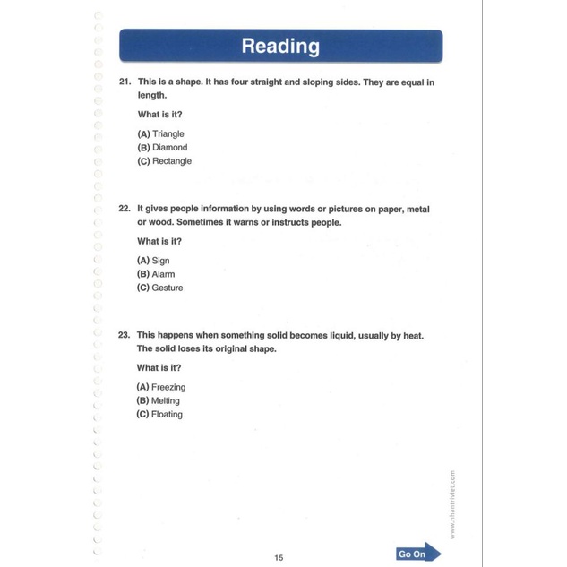 Toefl Primary - 10c