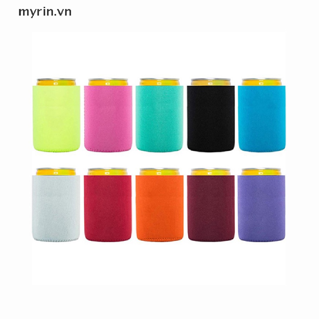 Bộ 6 Ống Bọc Lon Bia Mềm Cách Nhiệt Tái Sử Dụng Tiện Lợi