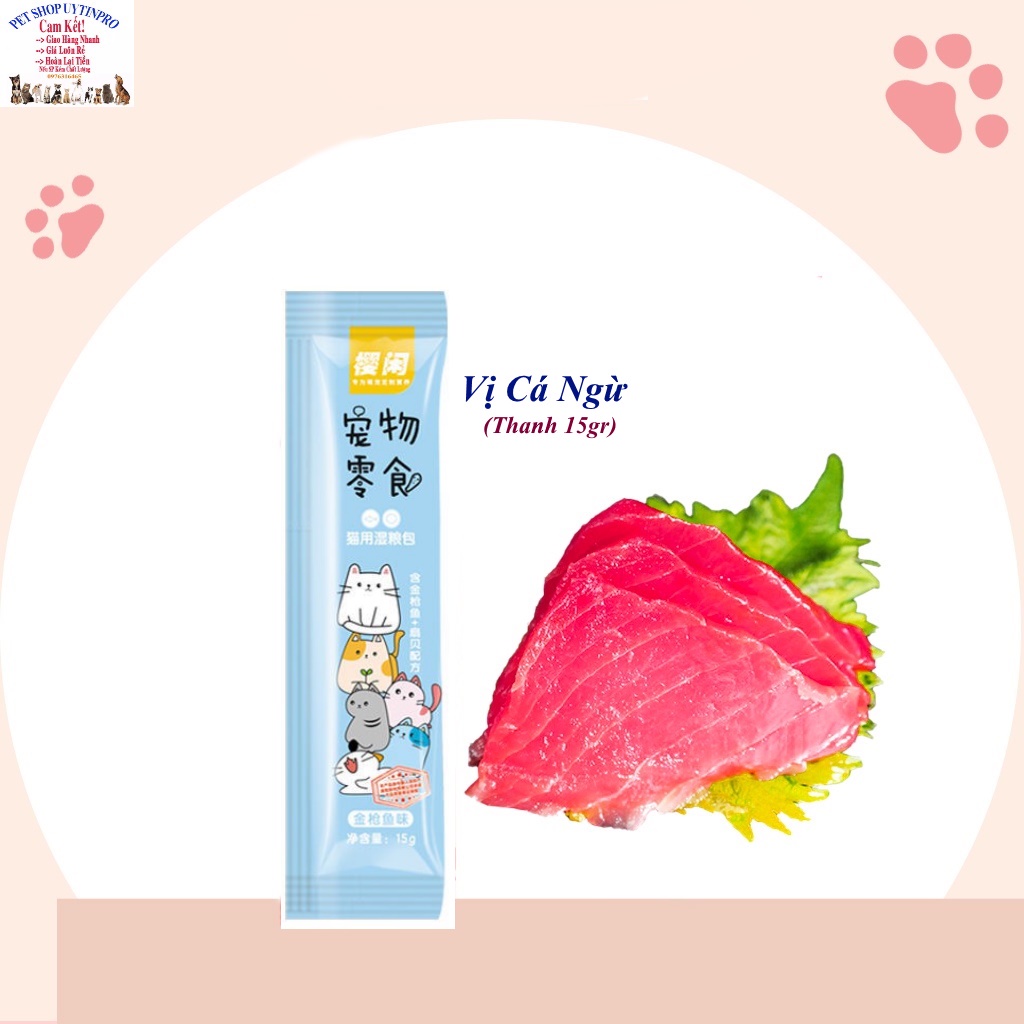 Súp thưởng cho Mèo mọi lứa tuổi Shizuka Thanh 15g Bổ sung dinh dưỡng, bổ sung vitamin, Thơm ngon, Bổ dưỡng