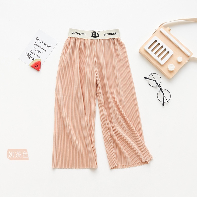 Quần Dài Ống Rộng In Chữ Phong Cách Hàn Quốc Thời Trang Mùa Hè Chống Muỗi Cho Bé Gái GYLTZ149