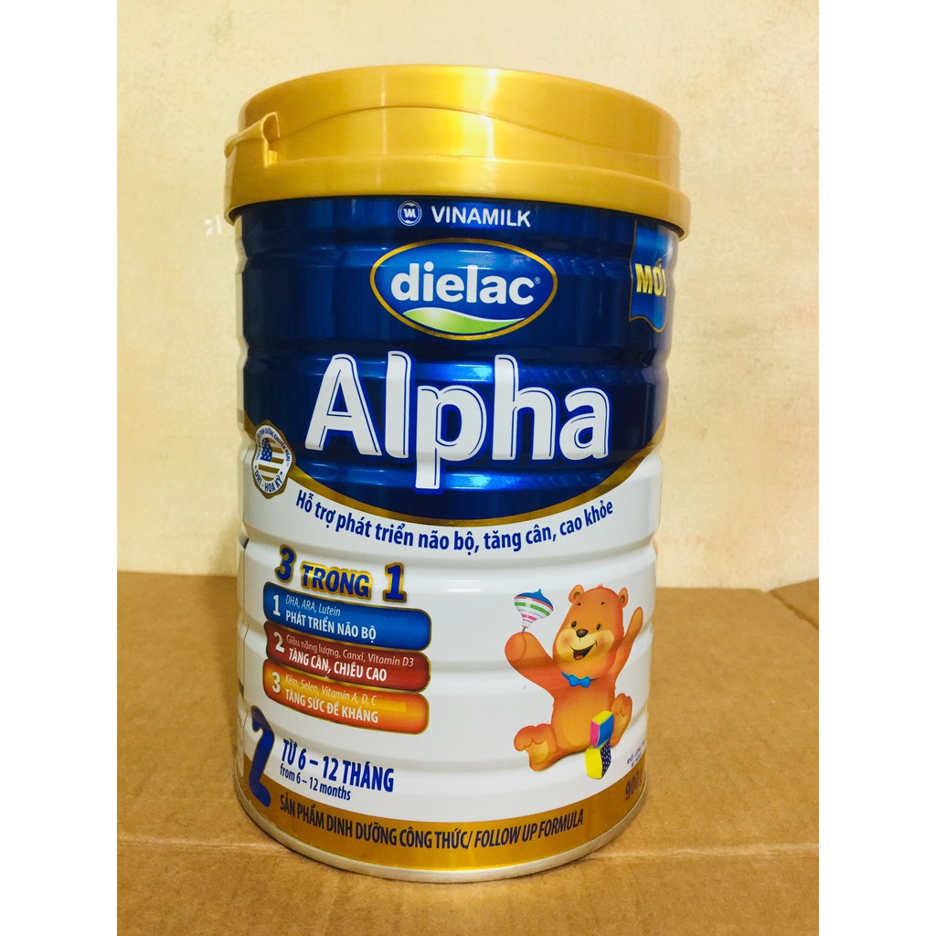 [ Giá Hủy Diệt ] Sữa bột Dielac Alpha 2 lon 900g
