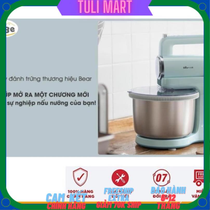 Máy Đánh Trứng Để Bàn Đa Năng Bear, Máy Đánh Trứng Cầm Tay Mini, Máy Đánh Bột, Đánh Kem Mini Để Bàn_Bảo Hành 12 Tháng