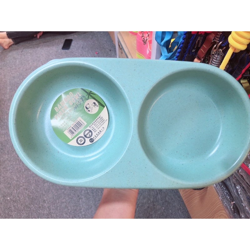 Bát đôi sợi tre cao cấp cho chó mèo