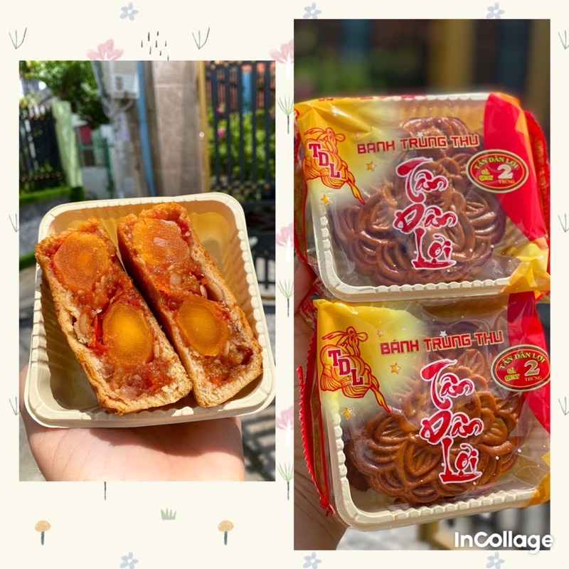 Bánh trung thu nhân gà quay 2 trứng Tân Dân Lợi 200gr