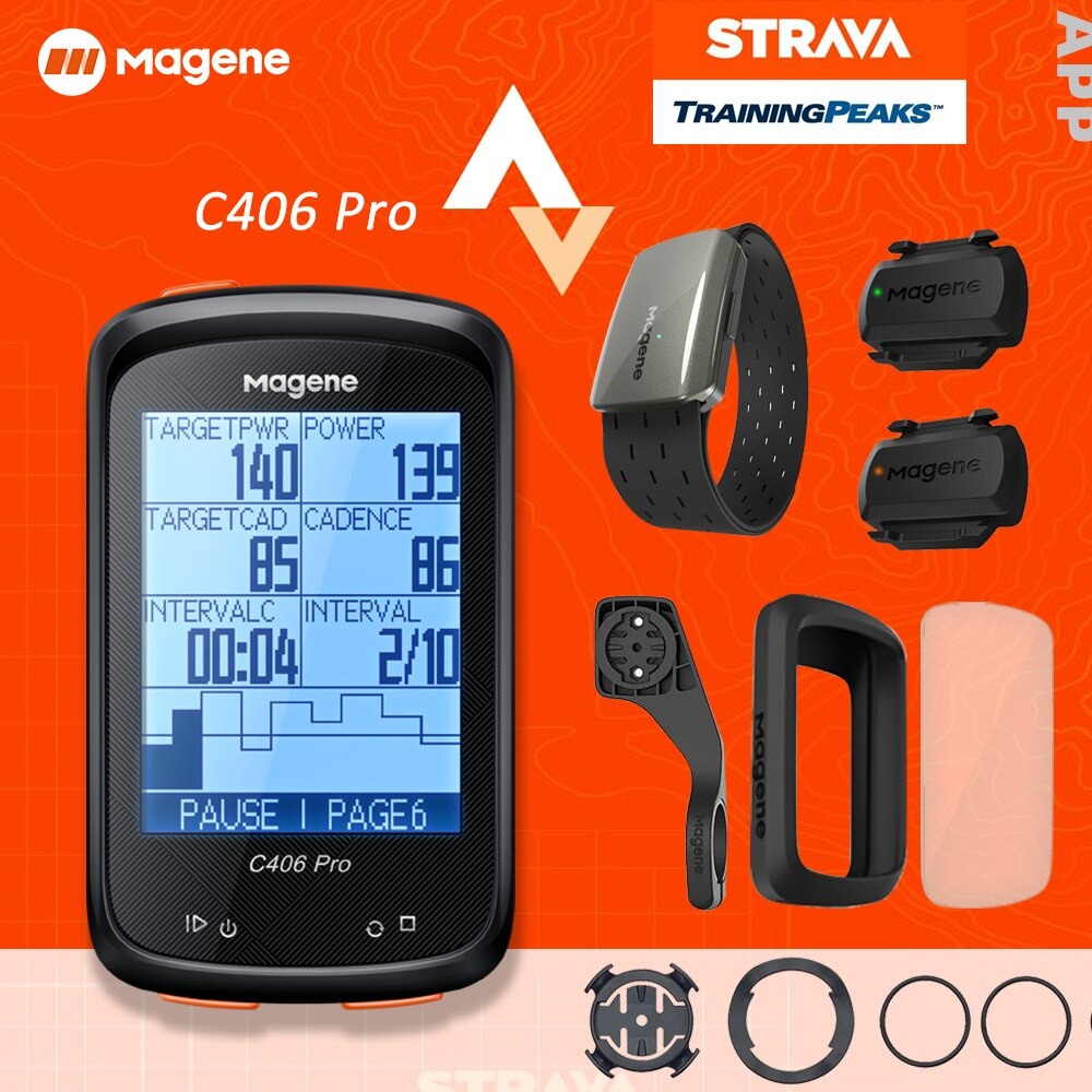 Đồng Hồ Đạp Xe  MAGENE C406 Pro Định Vị GPS Thông Minh Không Dây Chống Thấm Nước Dung Lượng Dữ Liệu Lớn Dành Cho Đạp Xe
