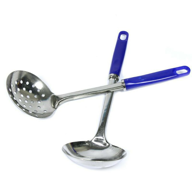 Muôi thủng cán xanh , muôi lỗ