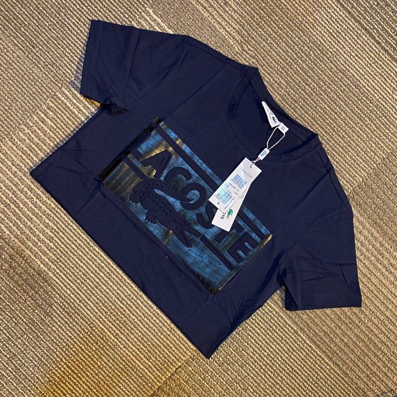 Áo Thun Cổ Tròn Lelaki Lacoste Chất Lượng Cao Cho Nam Và Nữ