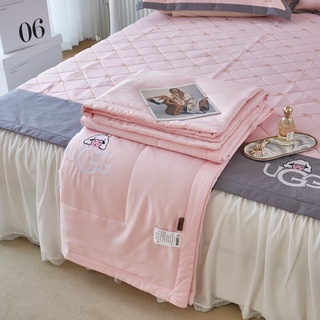 Chăn Lụa Tencel UGG Màu Trơn Luna Bedding Chăn Hè Mát Mịn
