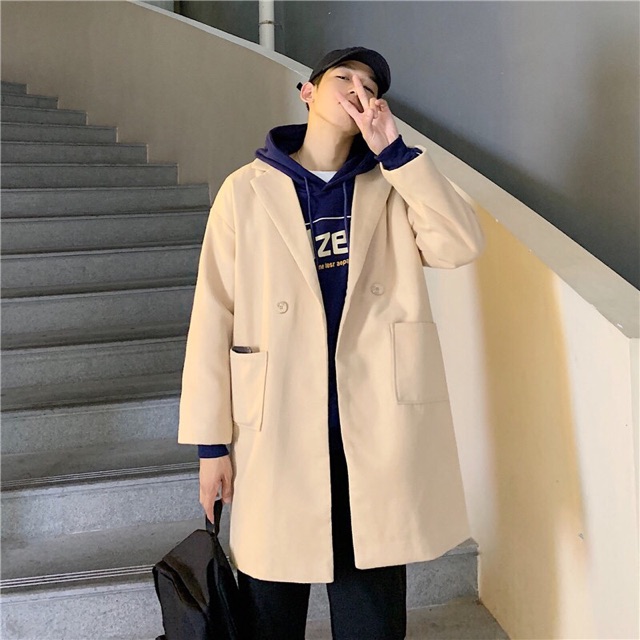 Áo Khoác Dạ Nam, áo Mangto Phong cách Hàn Quốc -AKD02 | BigBuy360 - bigbuy360.vn