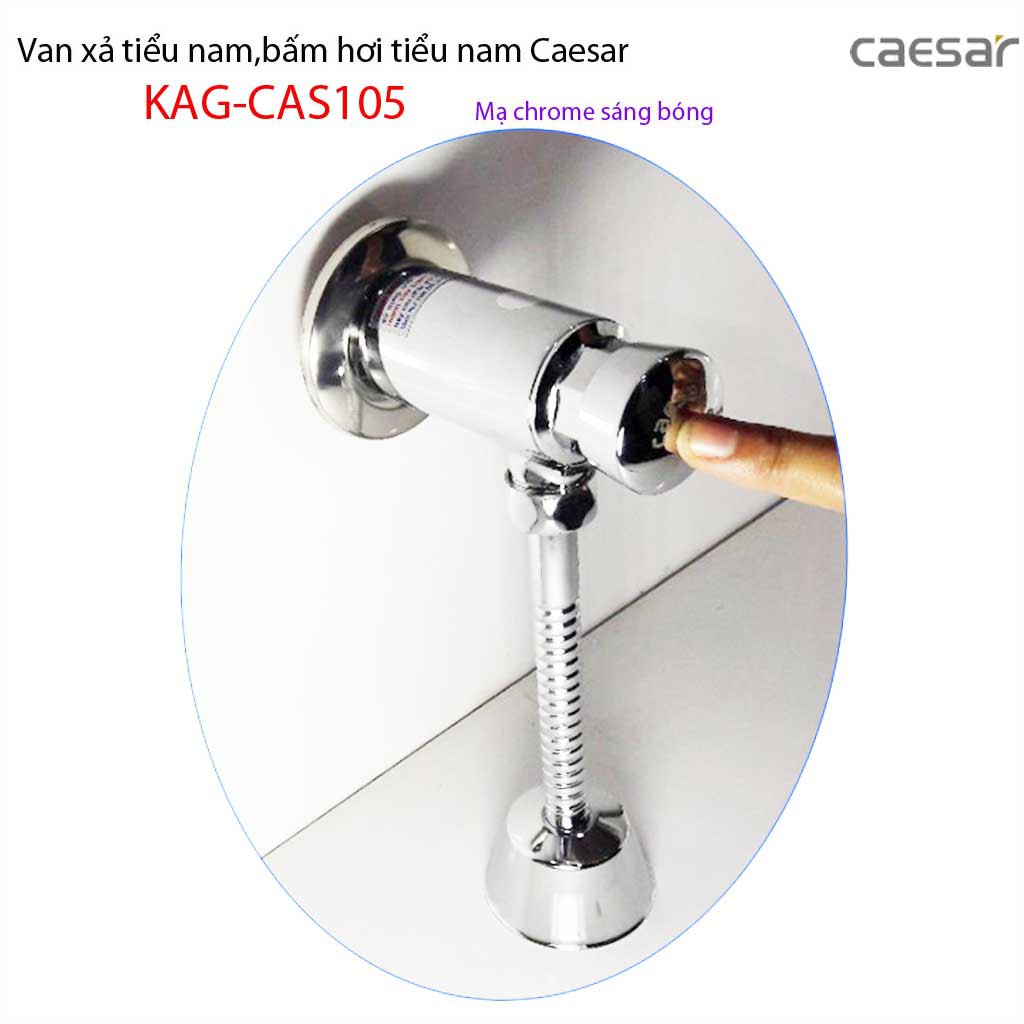 Xả tiểu ấn tay Caesar KAG-CAS105, van xả bệ tiểu nam cao cấp sử dụng bền xả nước tốt