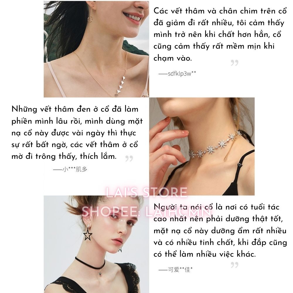 Hộp 10 Miếng Mặt Nạ Cổ Nọc Rắn QDQ Snake Venom Collagen Neck Membrane Dưỡng Ẩm, Trắng Sáng, Căng Mịn, Giảm Nếp Nhăn Ở Cổ