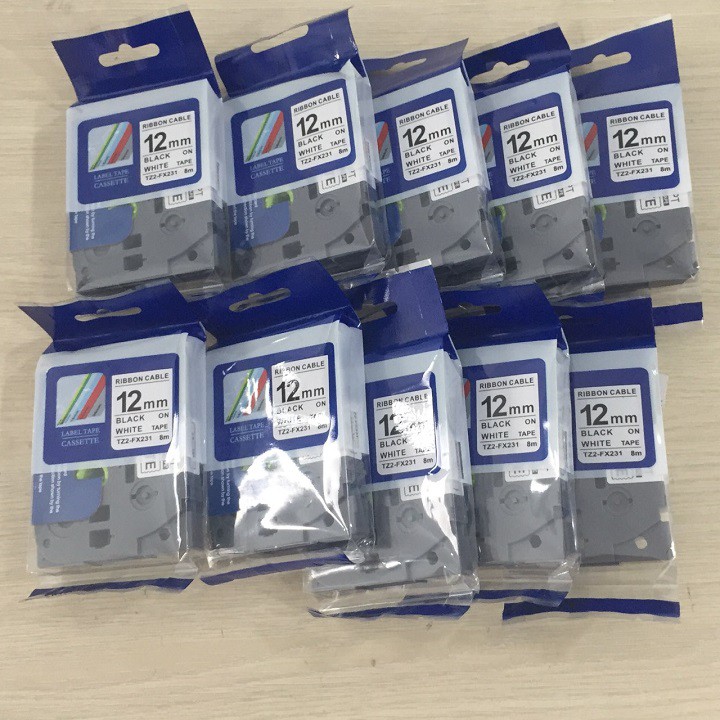 Combo máy in nhãn Brother PT-E110 và 5 nhãn in HZE, TZ2,PZE khổ rộng 12mm | BigBuy360 - bigbuy360.vn