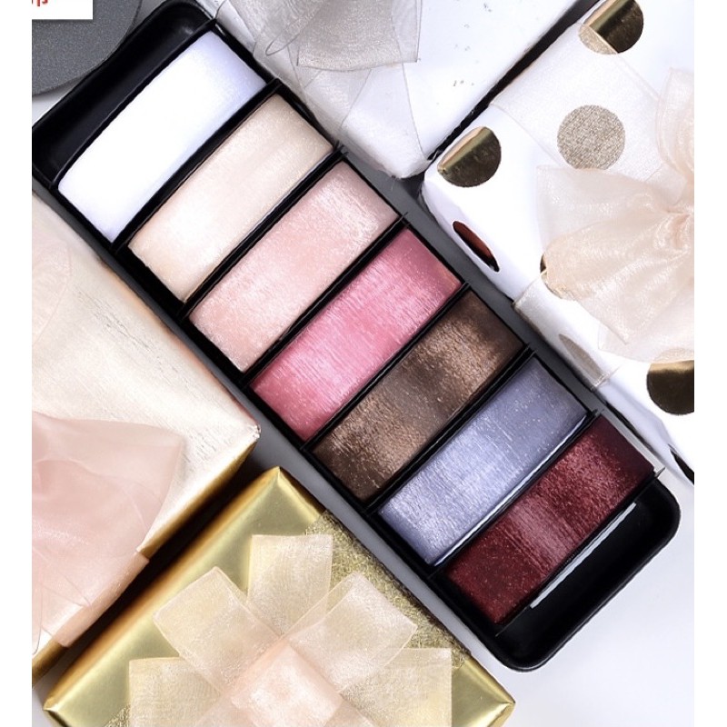 Set 5 mét Dây nơ Ruybang lụa luxury bản 2.5cm