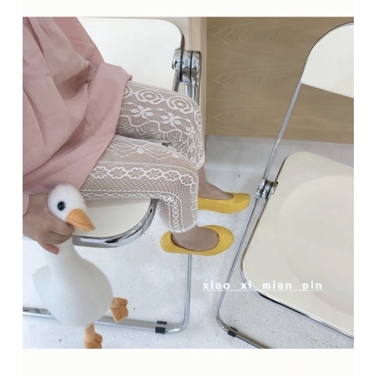 [Babycat Hàng Có Sẵn Quần Dài Chín Tấc Phối Ren Lưới Mỏng Thoáng Khí Phong Cách Nhật Hàn Thời Trang Mùa Hè Chống Muỗi Phong Cách Hàn Quốc Thời Trang Dành Cho Bé Gái Mặc Ngoài Trời