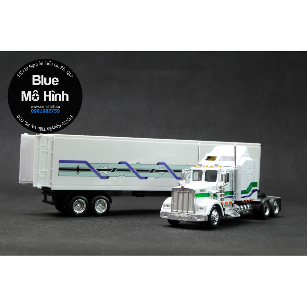 [Mã TOYDEC hoàn 20K xu đơn 50K] Mô hình xe đầu kéo container Kenworth Trắng 1:43