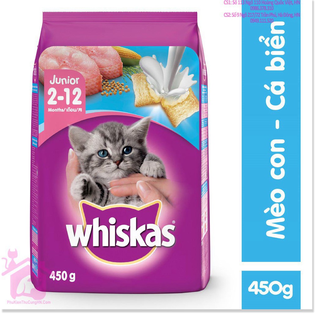 [Mã giảm mỹ phẩm chính hãng] Thức ăn cho mèo con whiskas junior - 1.1Kg