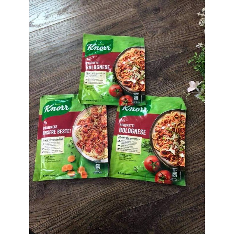 Hàng Đức - Sét 3 gói Gia vị làm nước sốt Mỳ Ý Spaghetti  Knorr