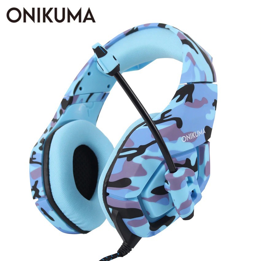 Tai nghe chơi game ONIKUMA K1 họa tiết rằn ri có micro cao cấp cho PS4 laptop máy tính