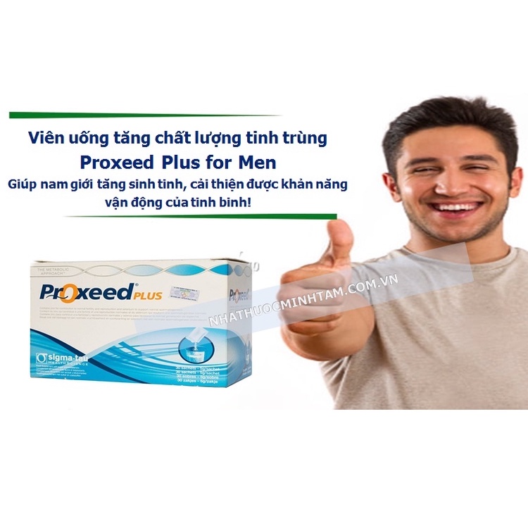 Bổ tinh trùng Proxeed Plus [CHÍNH HÃNG]- Cải thiện tình trạng tinh trùng yếu, tinh trùng dị dạng, tăng khả năng thụ thai
