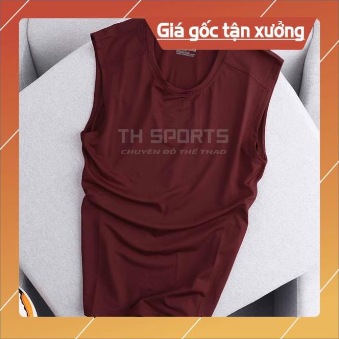 Sport - Áo ba lỗ nam thể thao cao cấp - Áo tanktop nam tập gym dệt kim thoáng mát co dãn đa chiều TH SPORTS VIP01