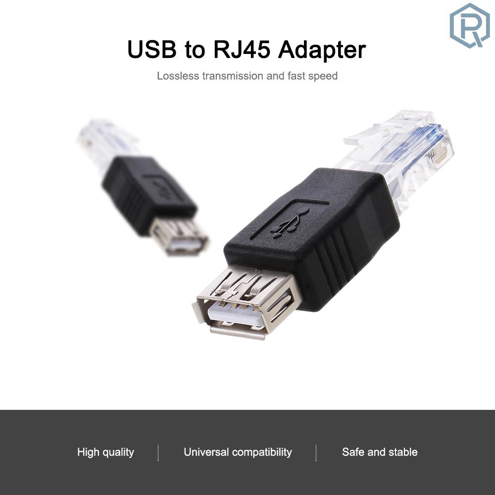 Đầu Chuyển Đổi Usb Sang Rj45 2.0 Cái Sang Ethernet Rj45 Male | BigBuy360 - bigbuy360.vn