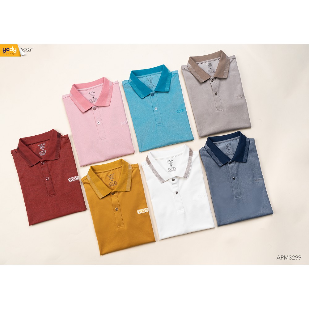 Áo polo nam Yody áo thun cộc tay, cổ bẻ, áo phông vải mắt chim mềm mịn thoáng mát APM3299 MMC1 | BigBuy360 - bigbuy360.vn