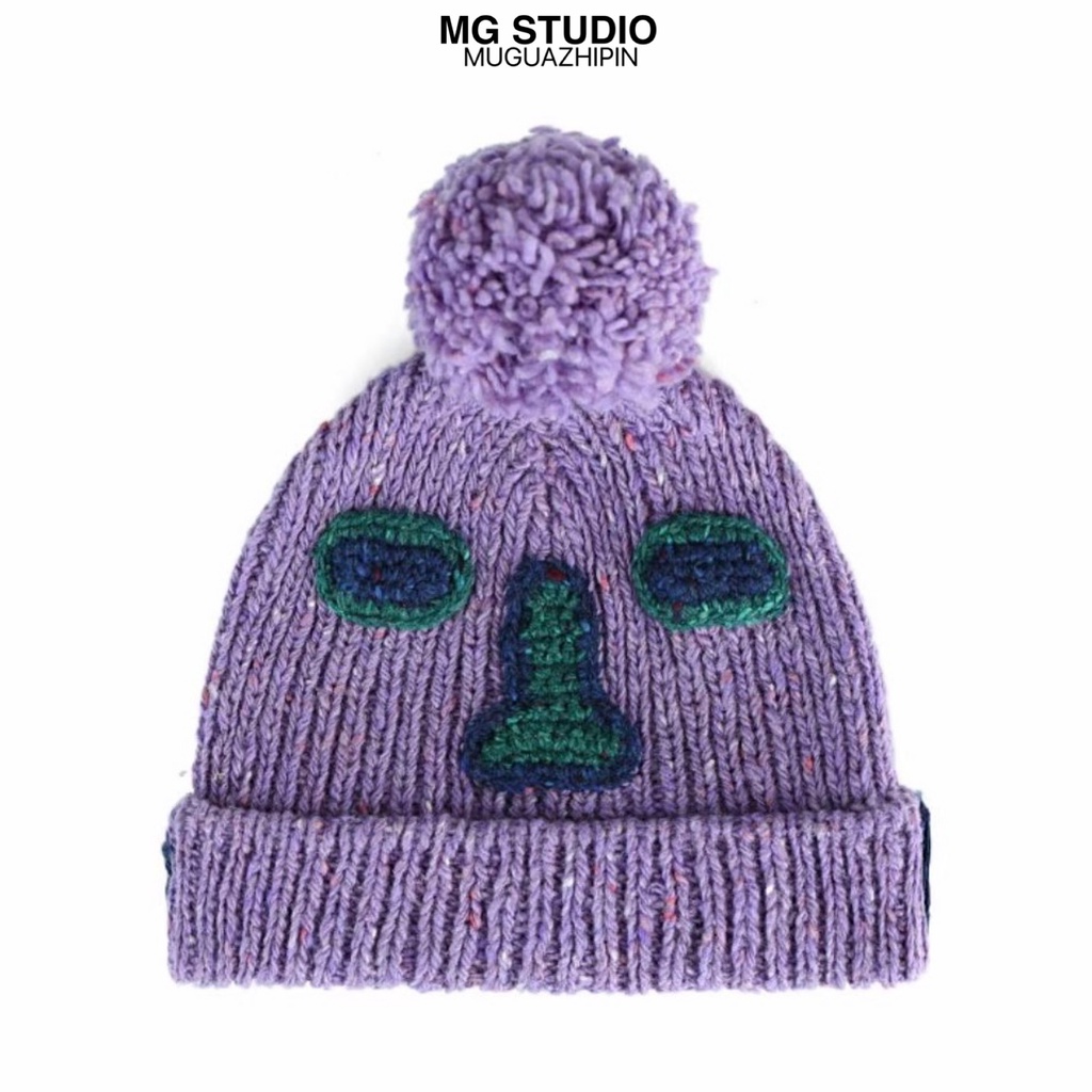 MG STUDIO/Funny warming knitted hat 4colors